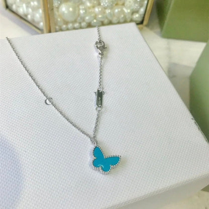 [Super Jewellery]BUTTERFLY TURQUOISE BUTTERFLY BRACELET SILVER