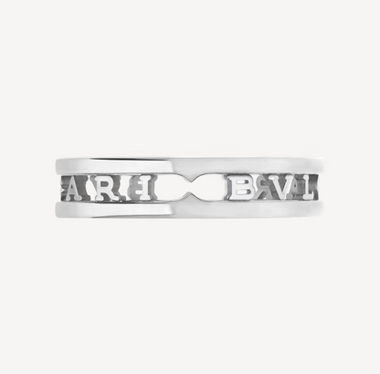 [Super]ZERO 1 ONE-BAND WITH OPENWORK LOGO SPIRAL RING
