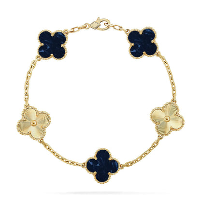 [Super Jewellery]CLOVER 5 MOTIF PIETERSITE BRACELET COLLECTION