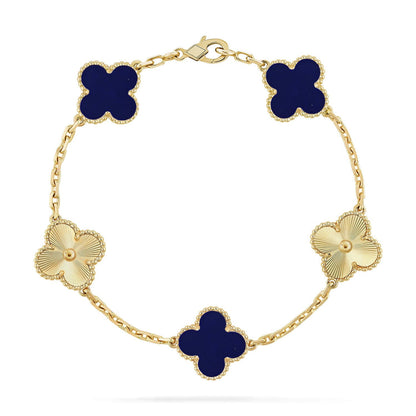 [Super Jewellery]CLOVER 5 MOTIF LAPIS LAZULI BRACELET COLLECTION