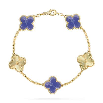 [Super Jewellery]CLOVER 5 MOTIF BLUE VEINS BRACELET COLLECTION