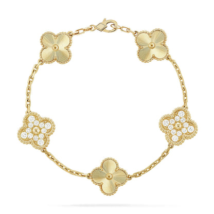 [Super Jewellery] CLOVER 5 MOTIF LASER BRACELET COLLECTION