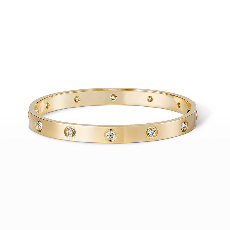 [Super Jewellery]LOVE BRACELET 6.1MM 10 DIAMONDS