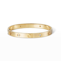[Super Jewellery]LOVE BRACELET 6.1MM 4 DIAMONDS
