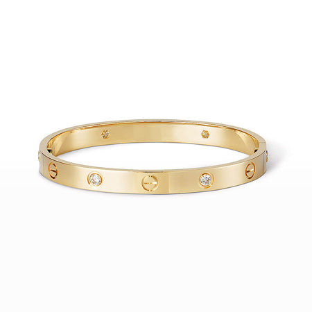 [Super Jewellery]LOVE BRACELET 6.1MM 4 DIAMONDS