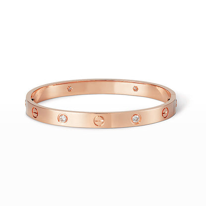 [Super Jewellery]LOVE BRACELET 6.1MM 4 DIAMONDS