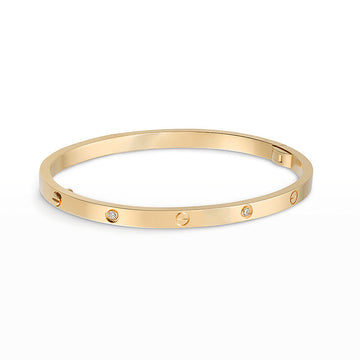 [Super CiCi ]LIEBESARMBAND 3,65MM 6 DIAMANTEN