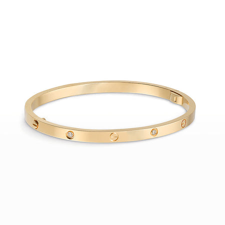 [Super Jewellery]LOVE BRACELET 3.65MM 6 DIAMONDS