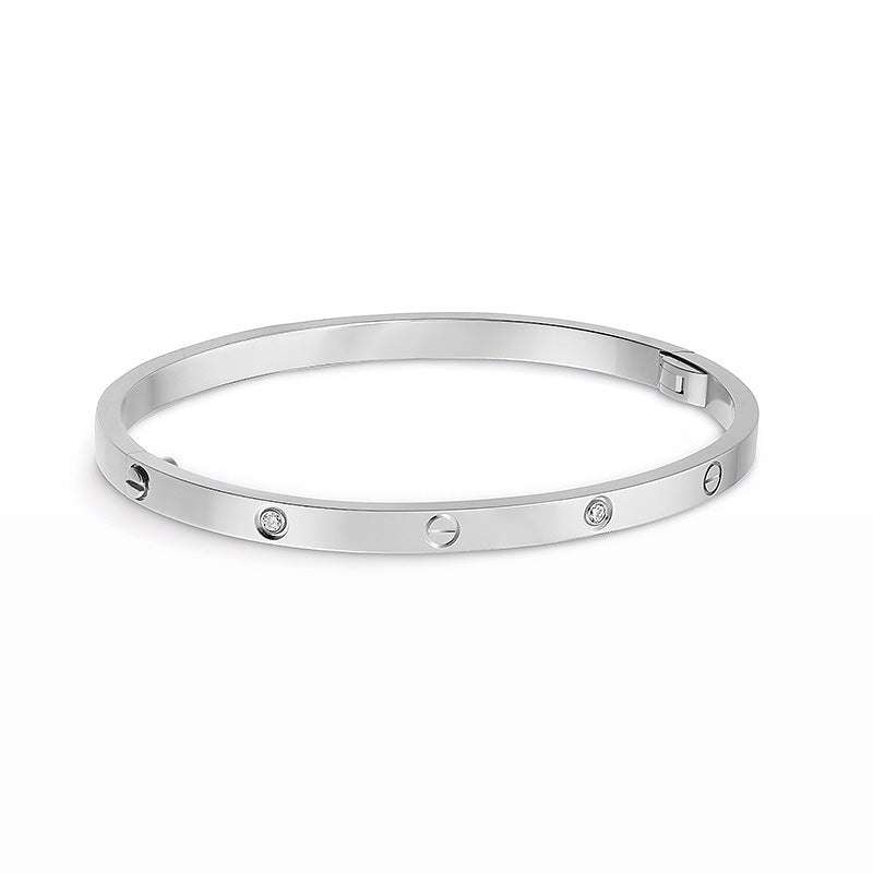 [Super CiCi ]LIEBESARMBAND 3,65MM 6 DIAMANTEN