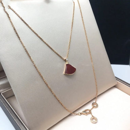 [Super]DREAM NECKLACE CARNELIAN 1 DIAMOND
