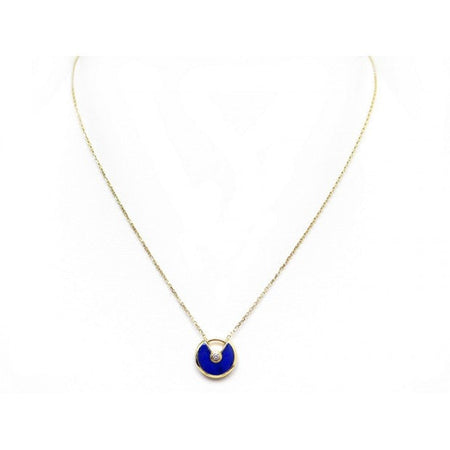 [Super Jewellery]AMULETTE ROSE GOLD AGATE NECKLACE