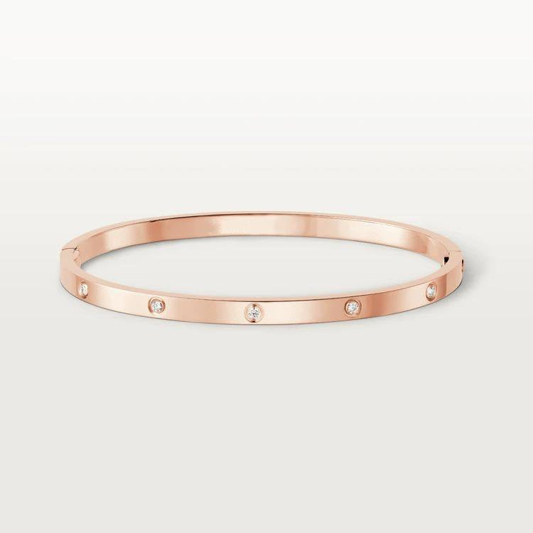 [Super Jewellery]LOVE BRACELET 3.65MM 10 DIAMONDS