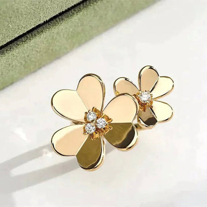 [Super Jewellery]CLOVER COMOS GOLD DIAMOND RING
