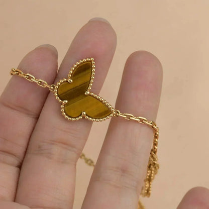 [Super Jewellery]LUCKY SPRING 5 MOTIF GOLD BRACELET