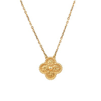 [Super Jewellery]CLOVER 15MM  BRONZING NECKLACE