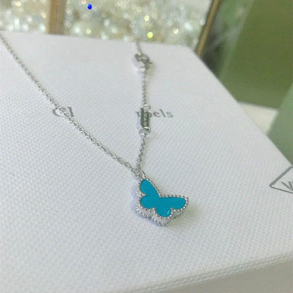 [Super Jewellery]BUTTERFLY TURQUOISE BUTTERFLY BRACELET SILVER