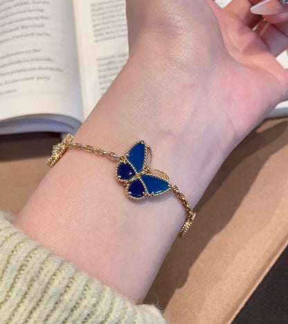 [Super Jewellery]LUCKY SPRING BUTTERFLY 5 MOTIF BRACELET