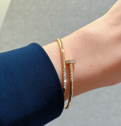 [Super Jewellery]JUSTE BRACELET 2.5MM DIAMONDS NEW