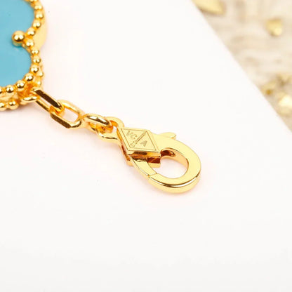 [Super Jewellery] CLOVER 5 MOTIF TURQUOISE BRACELET COLLECTION