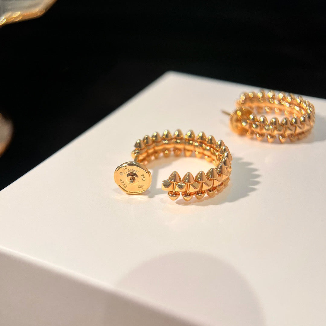 [Super CiCi ]CLASH SMALL HOOP EARRINGS