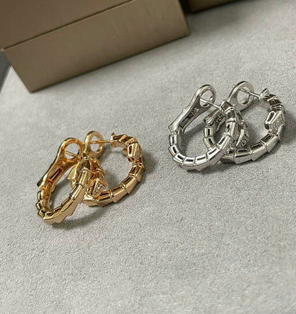 [Super]SERPENTI EARRINGS HALF DIAMOND