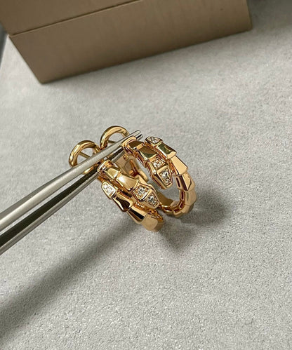[Super]SERPENTI EARRINGS HALF DIAMOND