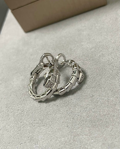 [Super]SERPENTI EARRINGS HALF DIAMOND