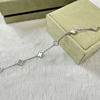 [Super Jewellery]CLOVER 6 MOTIF WHITE MOP BRACELET