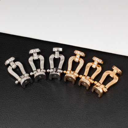 [Super Jewellery]FORCE LARGE HORSESHOE HALF DIAMOND BRACELET ROSE GOLD