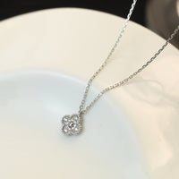 [Super Jewellery]CLOVER MINI 9.5MM PENDANT DIAMOND NECKLACE