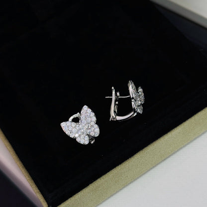 [Super Jewellery]BUTTERFLY ALL DIAMOND EARRINGS