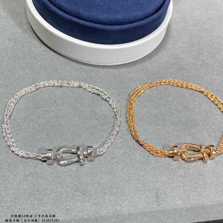 [Super Jewellery]FORCE SMALL HORSESHOE  DIAMOND CHAIN ROPE BRACELET