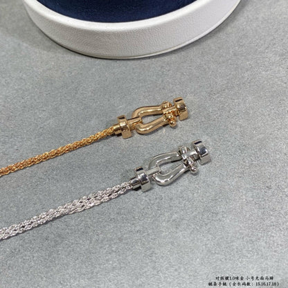 [Super Jewellery]FORCE SMALL HORSESHOE  DIAMOND CHAIN ROPE BRACELET