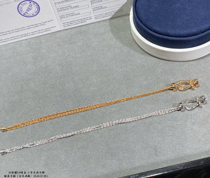 [Super Jewellery]FORCE SMALL HORSESHOE  DIAMOND CHAIN ROPE BRACELET