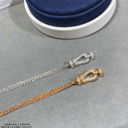 [Super Jewellery]FORCE SMALL HORSESHOE  DIAMOND CHAIN ROPE BRACELET