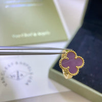 [Super Jewellery]CLOVER  PURPLE VIOLET RING