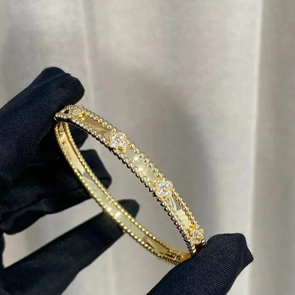 [Super Jewellery]CLOVER BRACELET 4MM DIAMONDS