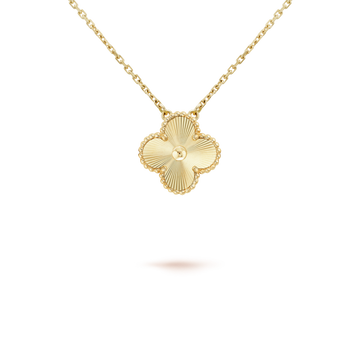 [Super CiCi ]CLOVER 15MM LASER NECKLACE