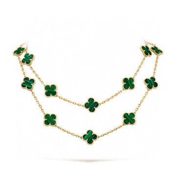 [Super CiCi ]CLOVER 20 MOTIFS MALACHITE GOLD