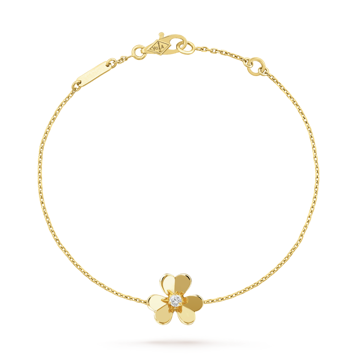 [Super CiCi ]FRIVOLE GOLD BLUMEN-ARMBAND ROSA MALACHIT