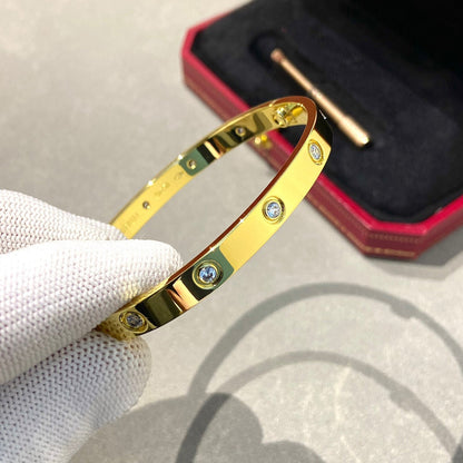 [Super Jewellery]LOVE BRACELET 6.1MM 10 DIAMONDS