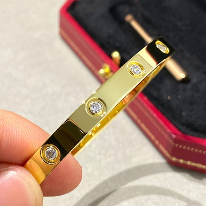 [Super Jewellery]LOVE BRACELET 6.1MM 10 DIAMONDS