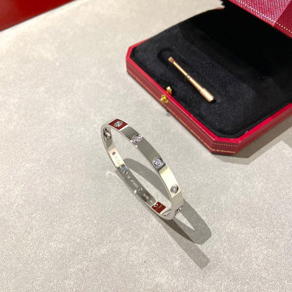 [Super Jewellery]LOVE BRACELET 6.1MM 10 DIAMONDS