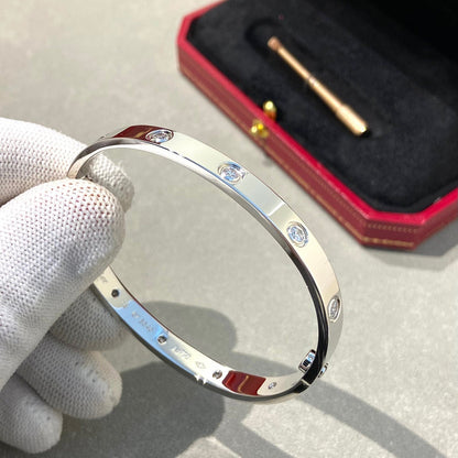 [Super Jewellery]LOVE BRACELET 6.1MM 10 DIAMONDS