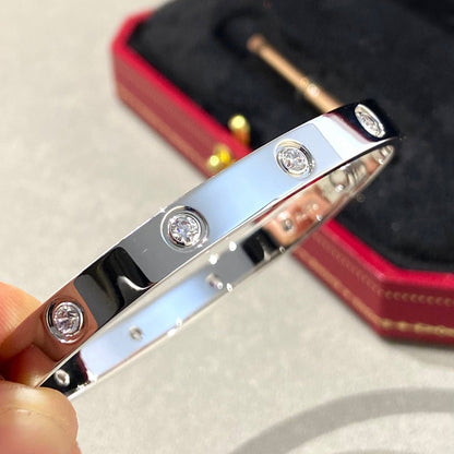 [Super Jewellery]LOVE BRACELET 6.1MM 10 DIAMONDS