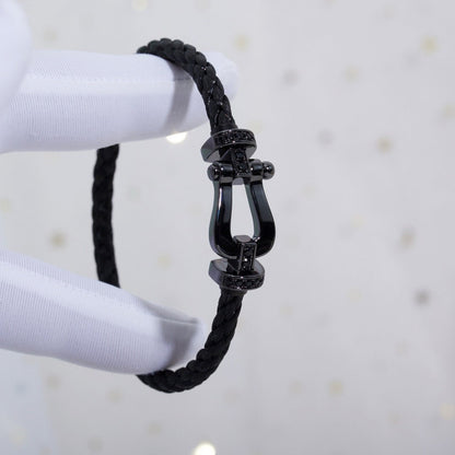 [Super Jewellery]FORCE LARGE SERIES HORSESHOE BLACK SAMURAI BRACELET