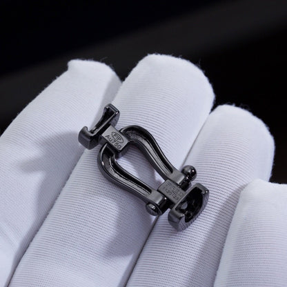 [Super Jewellery]FORCE LARGE SERIES HORSESHOE BLACK SAMURAI BRACELET
