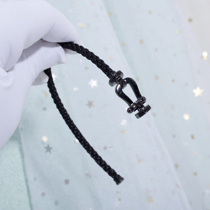 [Super Jewellery]FORCE LARGE SERIES HORSESHOE BLACK SAMURAI BRACELET