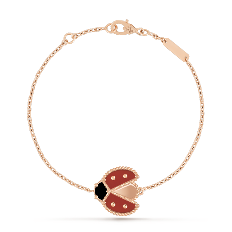 [Super Jewellery]LUCKY SPRING 1 MOTIF PINK GOLD BRACELET