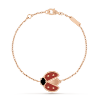 [Super Jewellery]LUCKY SPRING 1 MOTIF PINK GOLD BRACELET